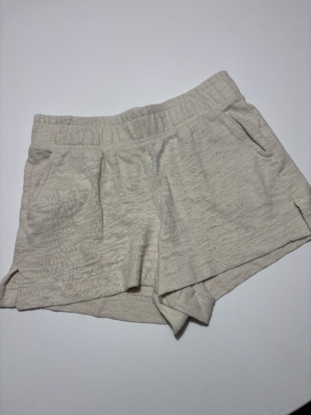 Universal Thread Off White / Cream Coastal Cozy Cotton Shorts